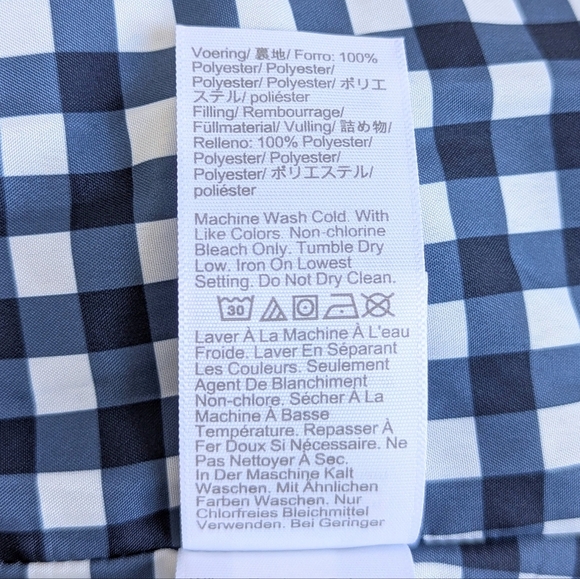 J. Crew Quilted Puffer Vest Zip Front Snap Pockets Indigo Blue - M - Picture 10 of 14